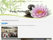 Tablet Screenshot of party-perfect-uk.com